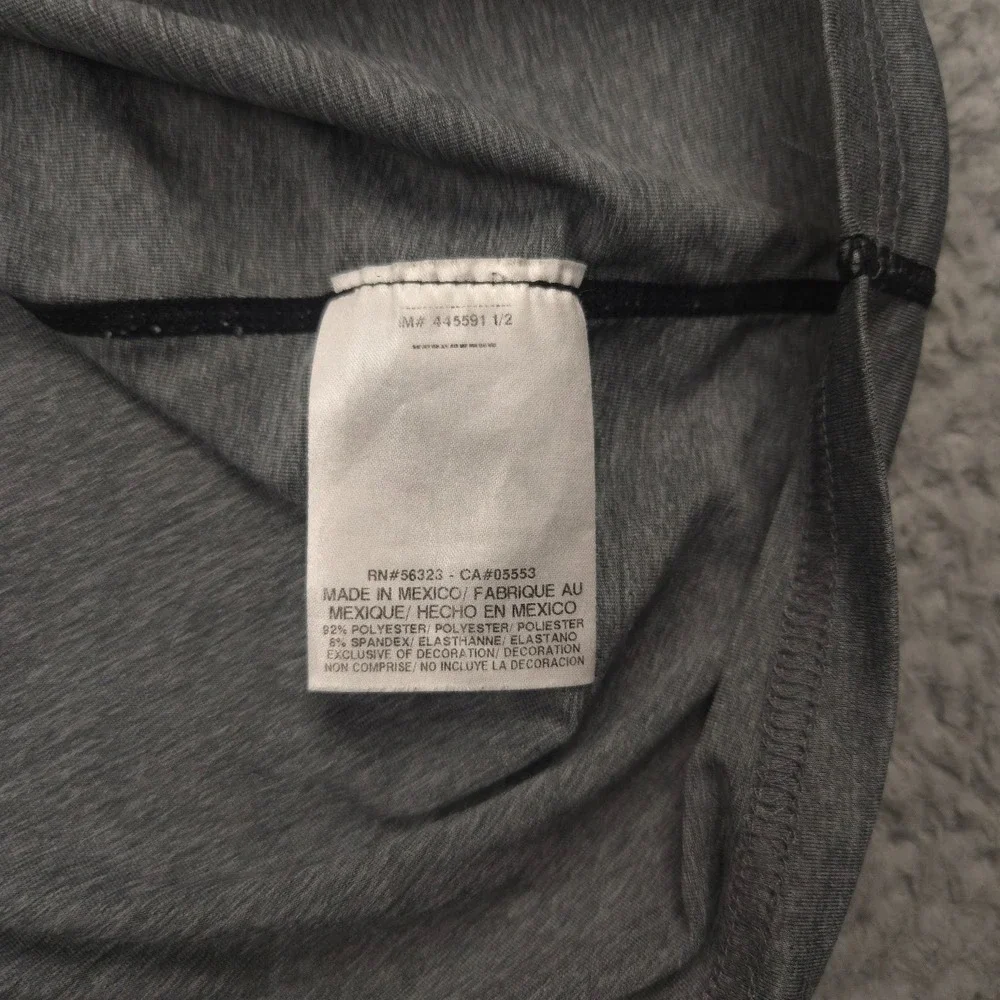 Nike Mens Cool Fitted Dri Fit Shirt XL Gray Stretch Athletic Training Tee